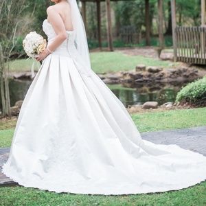 David Tutera Mon Cheri Ivory Wedding Dress